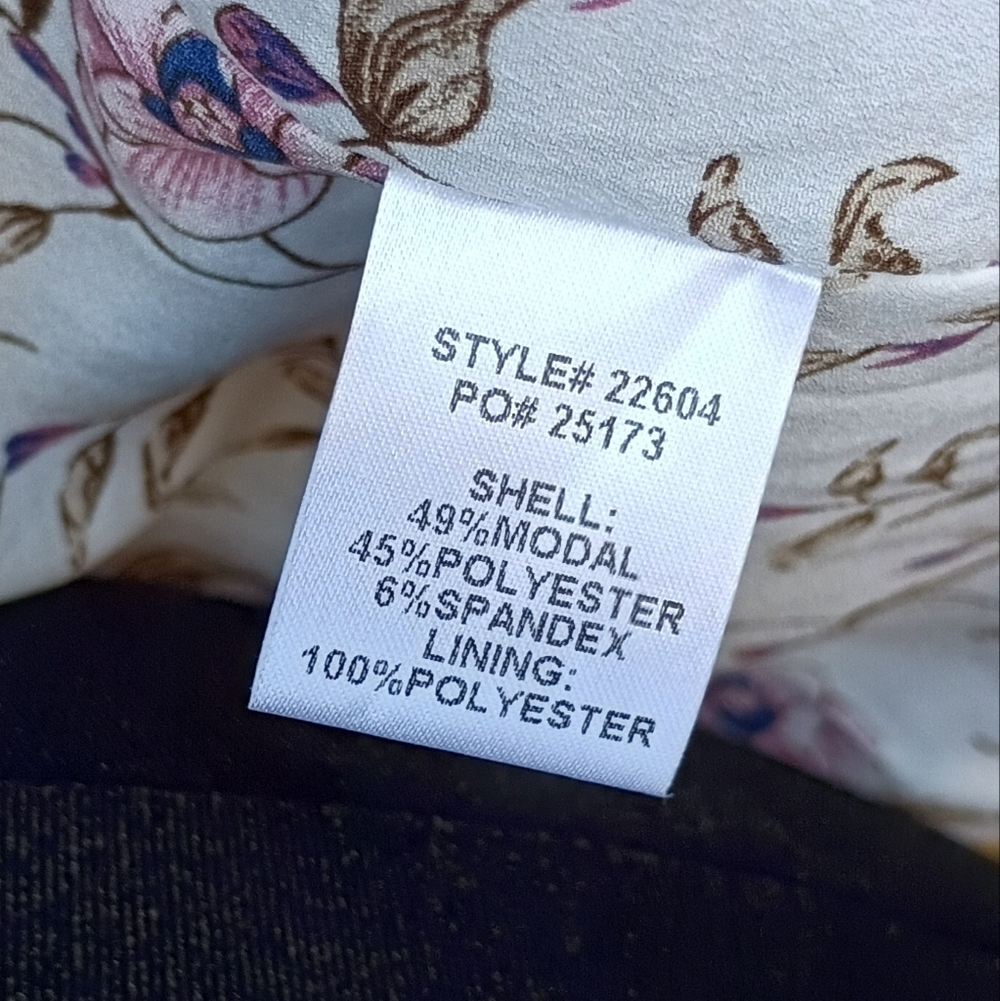 NWT Skies Are Blue Elegant Blue Gray Women's Blazer With Floral Lining_Med - Picture 2 of 7